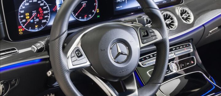 Mercedes-Benz Třídy E 400 coupe AMG 4M, 360°, panorama, Burmester, CZ